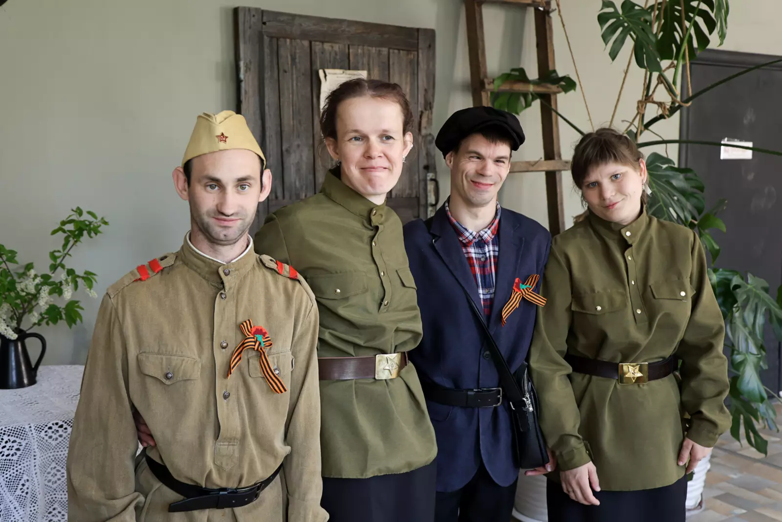 Перед выступлением.